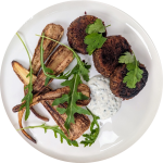 Kefta végétale, sauce cacahuète, panais et mâche2-modified