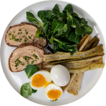 Œufs mollets, sauce ciboulette et poireaux grillés-2-modified